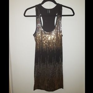 Guess by Marciano mini racerback sequin dress